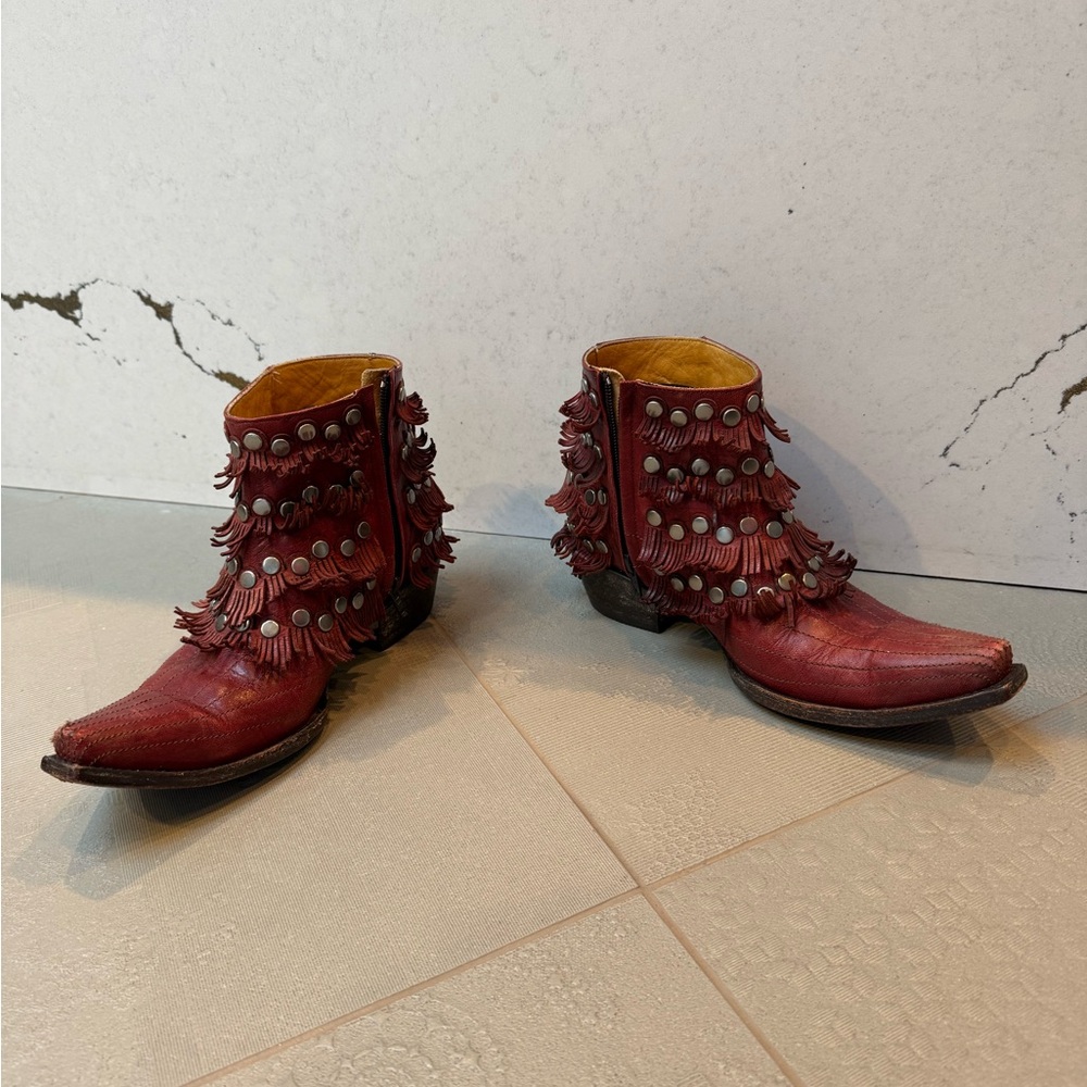 Old Gringo Medusa Fringed Ankle Boots